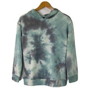 5th and Ryder Womens size Large French Terry Hooded Sweatshirt Top Tie Dye Green